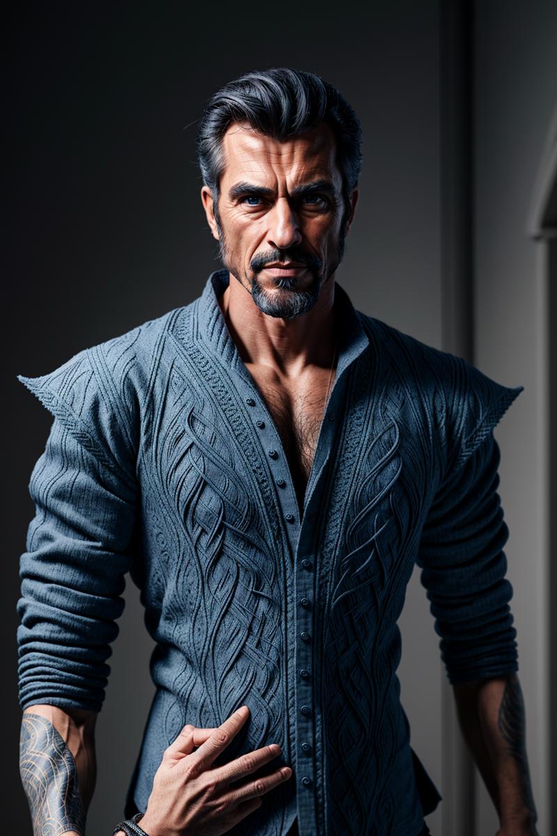 00032-[number]-3339058872-a photo of rugged and handsome man wearing long-sleeve shirt in (EPEpochElfStyleV2_1.2),  hyper detailed masterpiece, dynamic, a.png